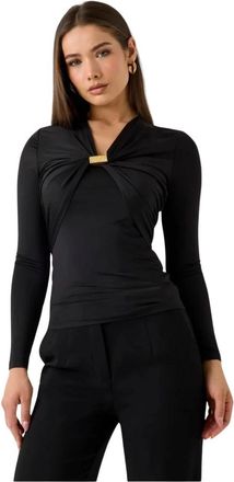 Marciano Raissa LS Embellish Top - Dames - Longsleeves - Zwart - S - Tops