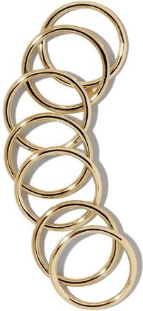 Jennifer Fisher Set of 7 Stackable Rings in Yellow Gold at Nordstrom, Size 8