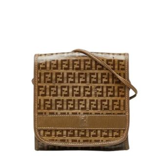 Fendi Pre-owned Cross Body Bags, female, Brown, Size: ONE SIZE Pre-owned Plastic Cross Body Bag