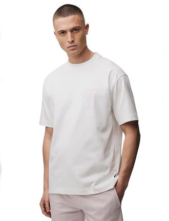 Genti wit t-shirt effen wijde fit