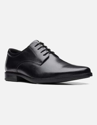 Clarks Mens Clarks Howard Walk black leather G Fit standard - Size: 10/G standard