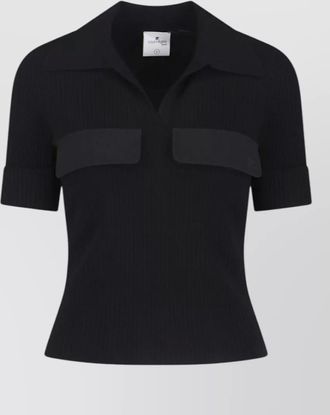 Courr&egrave;ges short-sleeve polo top