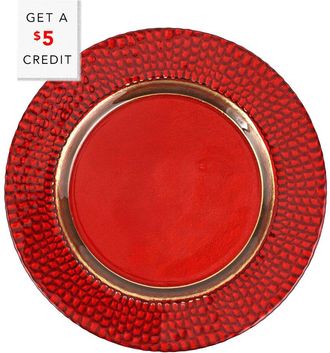 Vietri Vietri Pelli Glass Charger With $5 Credit