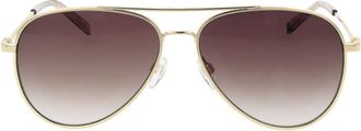 Tommy Hilfiger TO-1067536 Aviator Metal Sunglasses - Gold