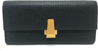 Bottega Veneta Pre-owned Wallets, female, Black, Size: ONE SIZE Pre-owned Leather Wallet