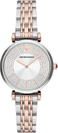 Emporio Armani Gianni T-Bar Horloge - Dames - Horloges - Grijs - ONE Size - Accessoires