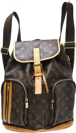 Louis Vuitton Bosphore Monogram Canvas Brown Canvas Backpack Bag (Pre-Owned)