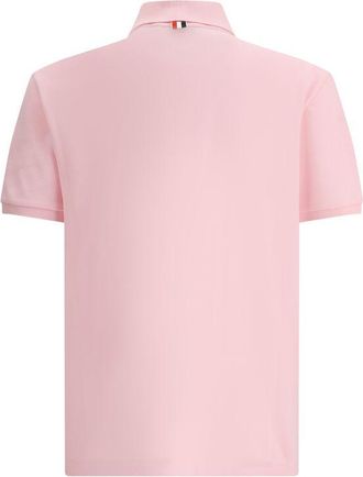 Thom Browne Cotton Polo Shirt - Pink