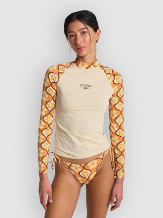 Billabong Tropic Surf Print Langarm Lycra weiss