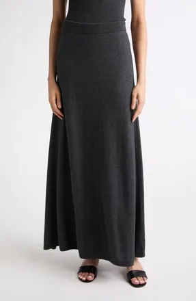 Lisa Yang Adrienne Cotton & Cashmere Sweater Skirt in Eclipse at Nordstrom, Size 0