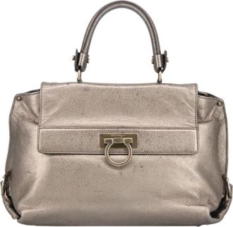 Ferragamo Sofia Satchel Leather Leather Bag (Pre-Owned)
