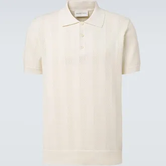 Frescobol Carioca Vidal striped cotton jacquard polo shirt
