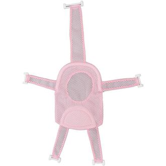 OEM Asiento De Ba&ntilde;o Universal Ajustable Para Beb&eacute;s Con Malla Transpirable Antideslizante Y Reposacabezas Suave, Color Rosa