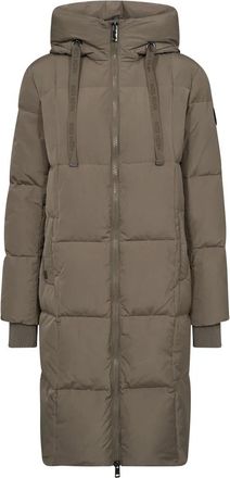 Mos Mosh Square Down Coat Brindle - Dames - Dons jassen - Groen - 2XL - Polyester - Jassen
