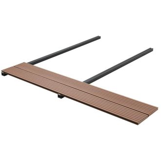 vidaXL vidaXL Pavimento da Deck 6 pcs Marrone Chiaro WPC