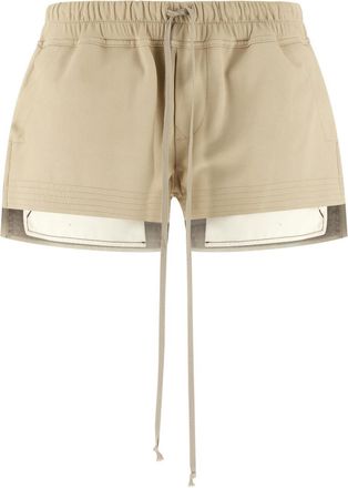 Rick Owens Beige Fog Boxers shorts