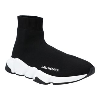 Balenciaga Womens Speed Recycled Knit Sneaker Black - Size EU 41