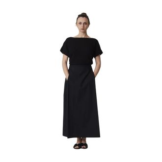 Alpha Studio Dames Ronde Hals Shirt - Dames - Maxi kleedjes - Zwart - M - Kleedjes