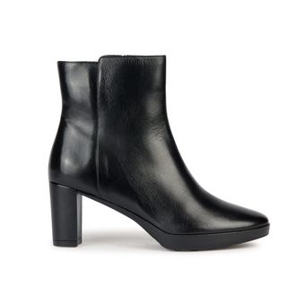Geox Leren bottines met rits en hak Walk Pleasure
