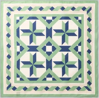 Selected Tuch aus reiner Baumwolle Modell NICOLAJ BANDANA in Mint, Gr&ouml;&szlig;e 1