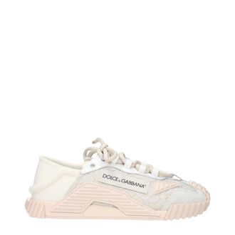 Dolce & Gabbana Gray Fabric Womens Sneakers