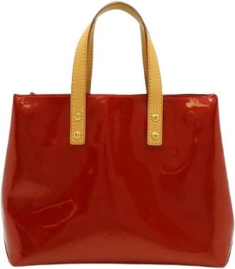 Louis Vuitton Pre-owned Monogram Vernis Reed PM Handtas - Dames - Vintage Handtas - Rood - ONE Size - Leer - Vintage