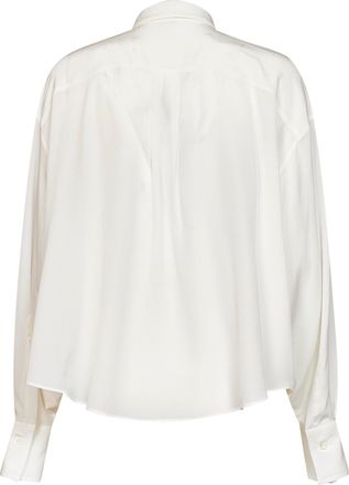 Brunello Cucinelli Womens Shirt Cr&ecirc;pe De Chine Silk - White