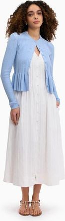 Rebecca Taylor Boucle Knit Cardigan in Azure at Nordstrom, Size X-Small