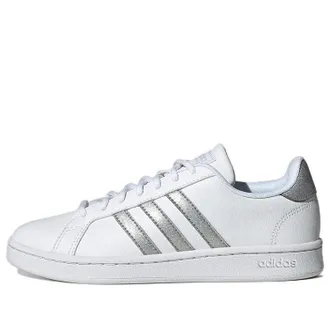 adidas (WMNS) adidas Grand Court Cloudfoam Lifestyle White Silver Metallic GZ1837