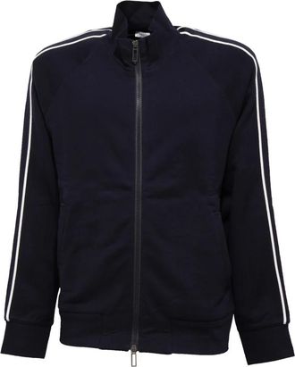 Paolo Pecora Winter Full Zip Katoenen Sweatshirt - Heren - Vesten met rits - Blauw - S - Katoen - Hoodies & sweatvesten