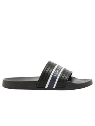 Emporio Armani heren slippers met adelaarmotief