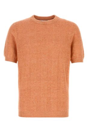 Brunello Cucinelli Brunello Cucinelli Orange Knit T Shirt