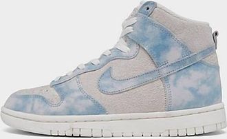 Nike Womens Dunk High Se Shoes In Celestine Blue/sail