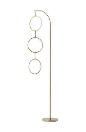 Brightech Nova 74 Novelty Halo Integrated LED Floor Lamp with 3-Way Dimming in Antique Brass at Nordstrom