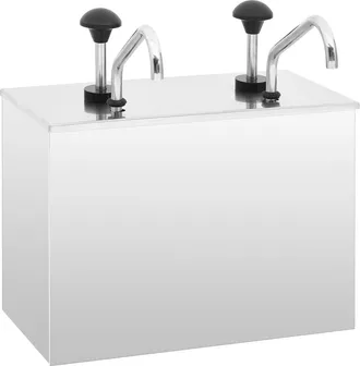 vidaXL Dispensador De Salsa De Acero Inoxidable 2 X 3,5 L Vidaxl