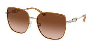 Michael Kors MK1129J EMPIRE SQUARE 2 10143B Womens Sunglasses Tortoiseshell Size 56