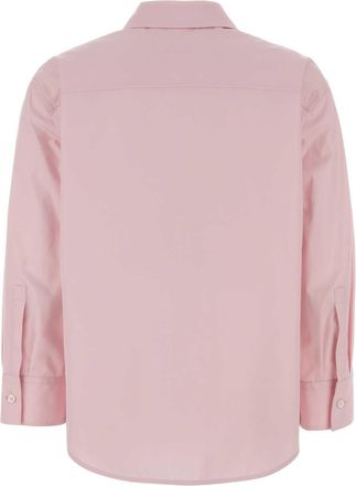 Jil Sander Womens Cotton Poplin Shirt Pink