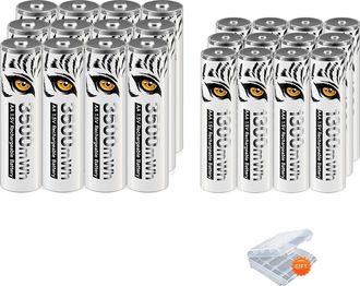 OEM Pilas Recargables, Cargador Usb, Alta Capacidad, 12aa 12aa