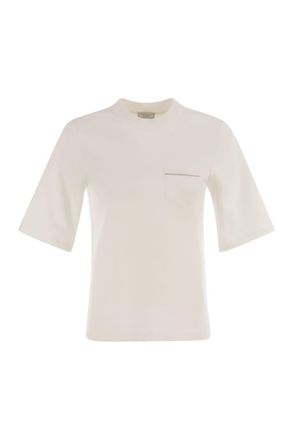 PESERICO Cotton Blend Jersey T-Shirt