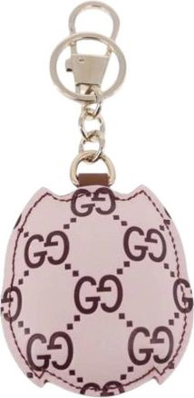 Gucci Pre-owned Canvas Key Holder - Dames - Vintage Accessoires - Roze - ONE Size - Leer - Vintage