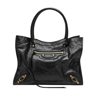 Balenciaga Handbags, female, Black, Size: ONE SIZE Le City Tote Bag Small