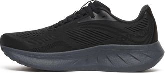 Saucony Mens Ride 18 Running Shoes In Black/shadow