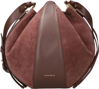 Coccinelle Berry Bucket Bag - Dames - Schoudertassen - Paars - ONE Size - Leer - Tassen