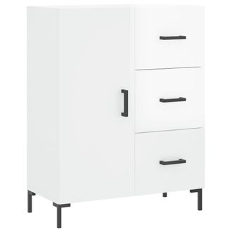 Berkfield Home Sideboard High Gloss White 69.5x34x90 cm Engineered Wood