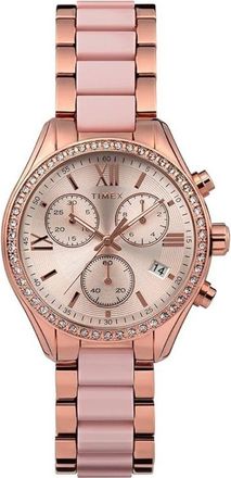 Timex Womens Classic Rose Gold Dial Watch