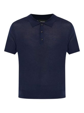 Dsquared2 buttoned polo shirt - Blue