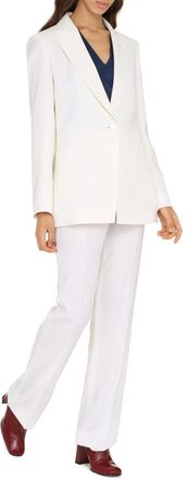 Max Mara Funghi Tailored Jacket In White