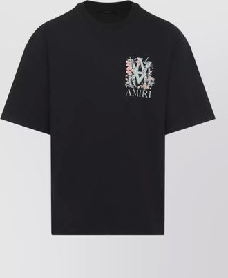 Amiri floral logo graphic short sleeve t-shirt
