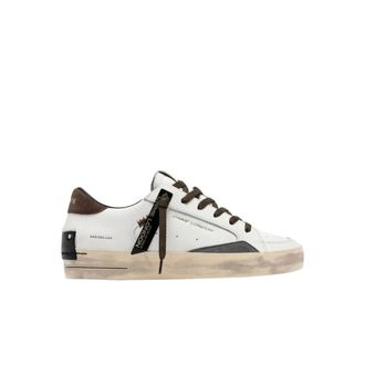 Crime London Sneaker Distressed - Heren - Schoenen - Wit - Maat: 42 EU Leer