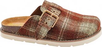 Corkys Footwear Womens Daydream Clog In Rust Plaid